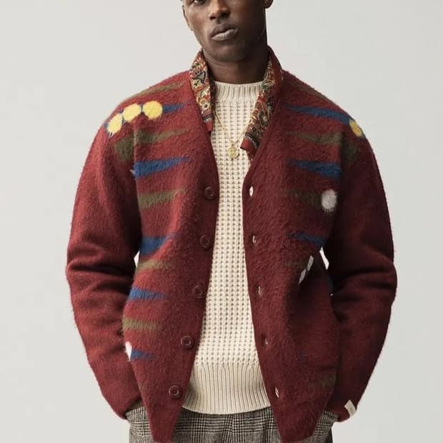 Aime Leon Dore Backgammon Cardigan 
