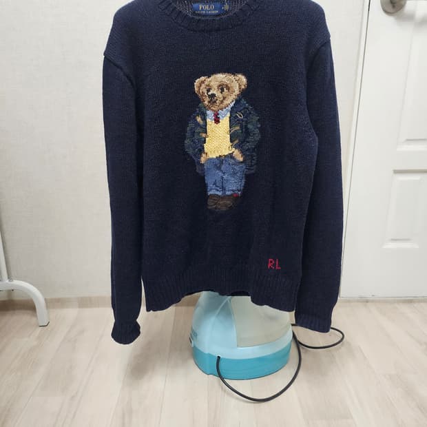 (95)M ☆우주매물☆ 랄프로렌폴로 베어빅자수RL [네이비] 니트