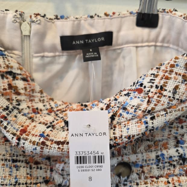 앤테일러 트위드 스커트 8 사이즈