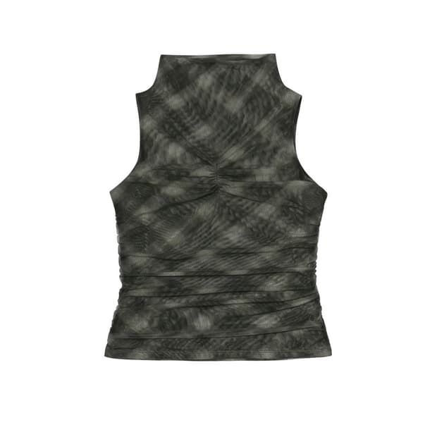 택o) 보헤미안서울 HALF NECK SHIRRING SLEEVELESS