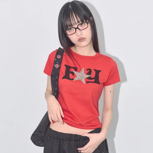 팬시클럽 FY 레오파드 티 (RED) F25QB100