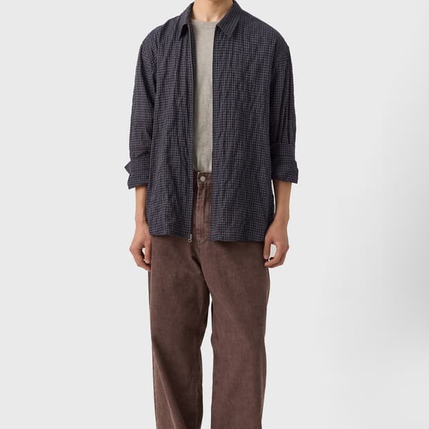 (M)유스 와이드 데님 브라운