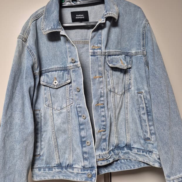 무신사 스탠다드 정품 남성 청자켓 100사이즈 판매합니다