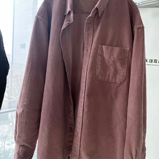 프리즘웍스 코듀로이 핑크 셔츠 L