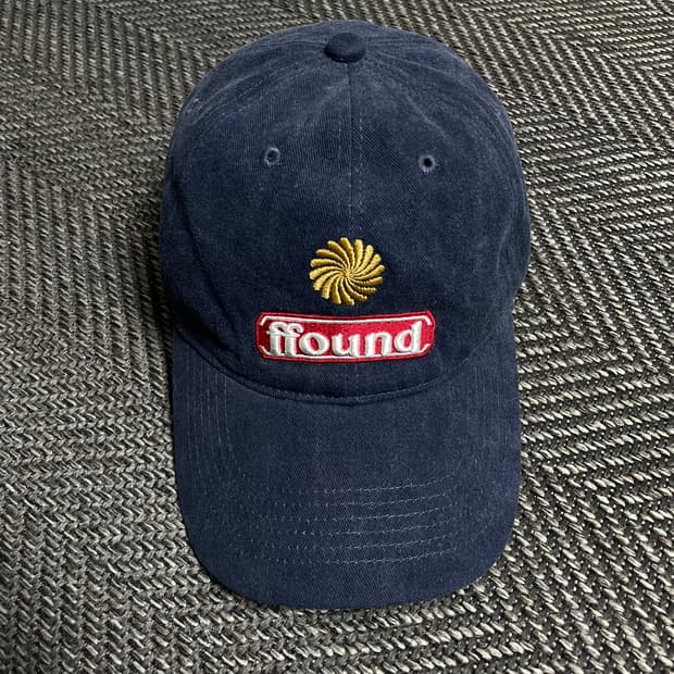 블랙 휴먼앤캣 빅로고 스톤 워시드 네이비 볼캡o 5146