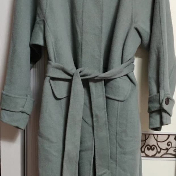 핸드메이드 벨티드 롱코트 프리사이즈