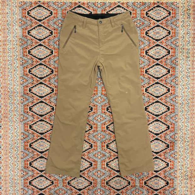 몽벨 베이지 얇은 기모 아웃도어팬츠 여성 28