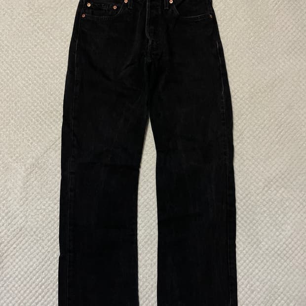 [31X32] 리바이스 00's 501 오리지널 핏 흑청 데님(클리닝O)