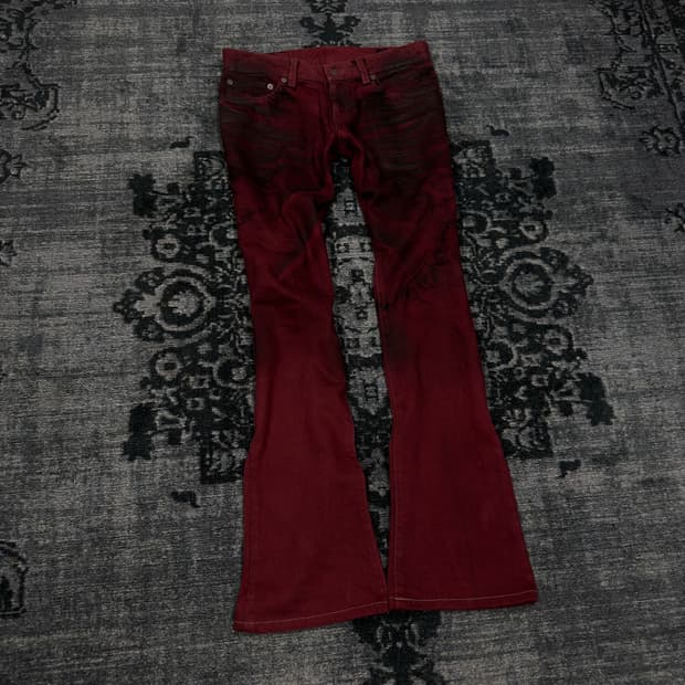 Tornado mart dark coating flare denim pa
