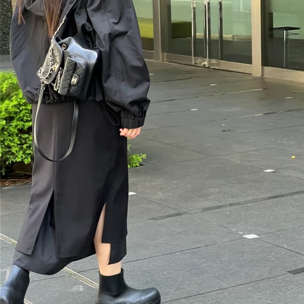 리어스 레이어 스커트 블랙 S