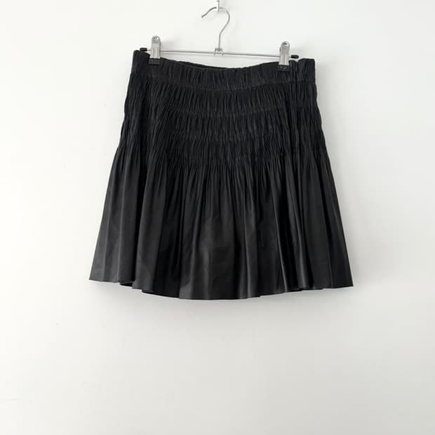 EGOIST flare leather skirt