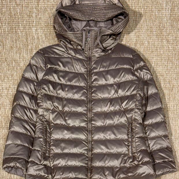 막스마라 리버시블 브라운 여성 패딩