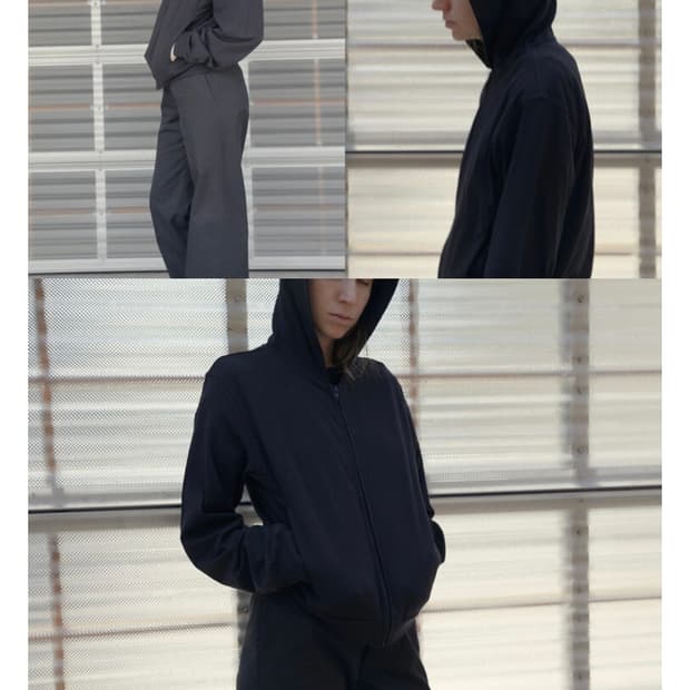 Mudule 머듈 라운지 후드집업 블랙 1 size