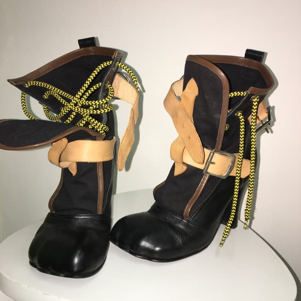 vivienne westwood animal toe 가죽 부츠