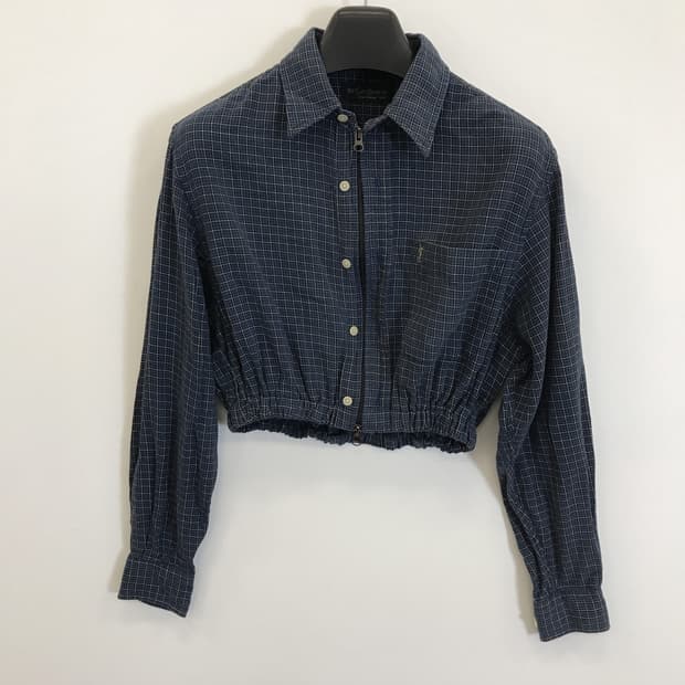 YSL 입생로랑 리메이크 크롭 셔츠자켓 [F]