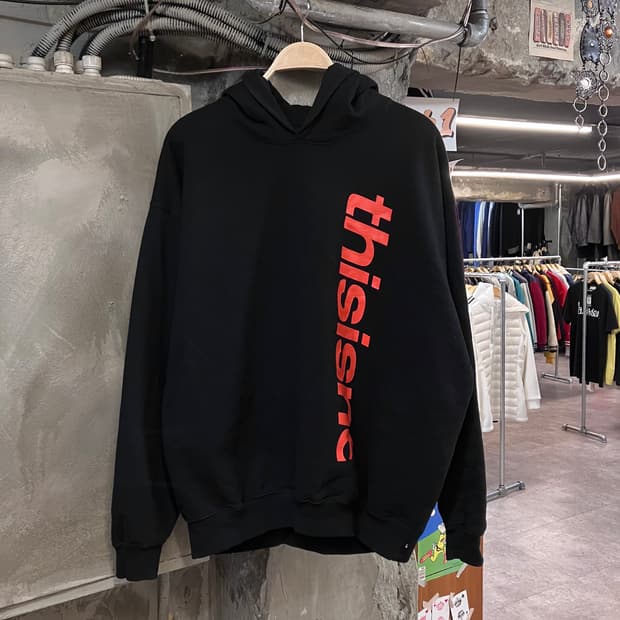 디스이즈네버댓 후드티 블랙 XL  #csz3623