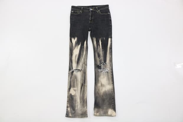 나염 리메이크 빈티지 팬츠