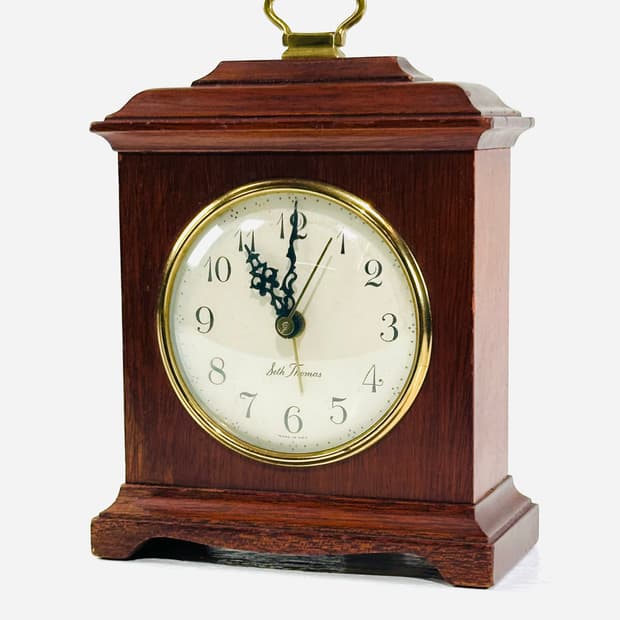 미국 앤틱 세스 토마스 마호가니 버킹엄 탁상 시계