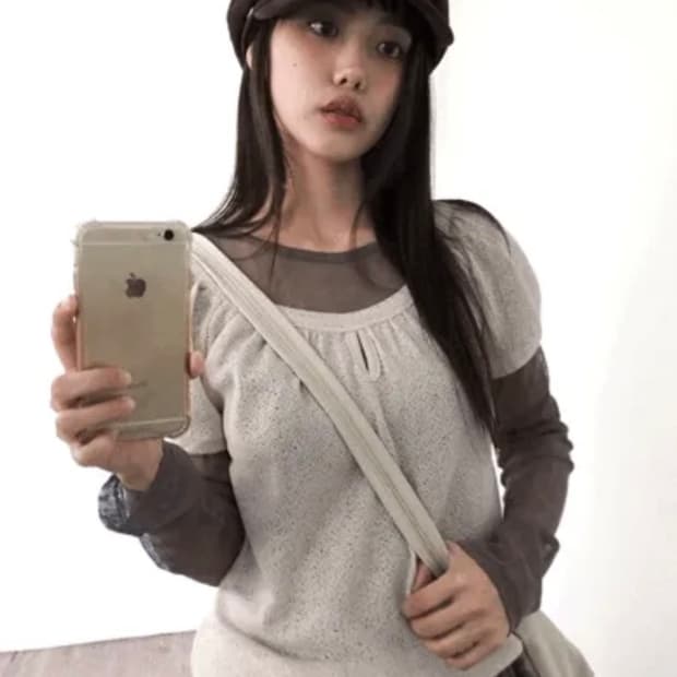 샵더기 벌룬 숏 슬리브 블랙