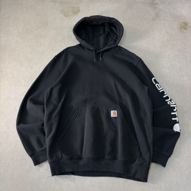 105 칼하트 사이드라인 블랙 후드티