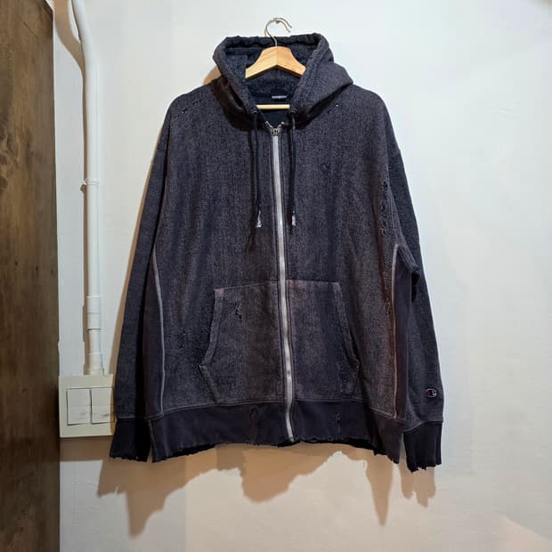 Champion Reverse Weave 커스텀 후드 집업 (챔피온)