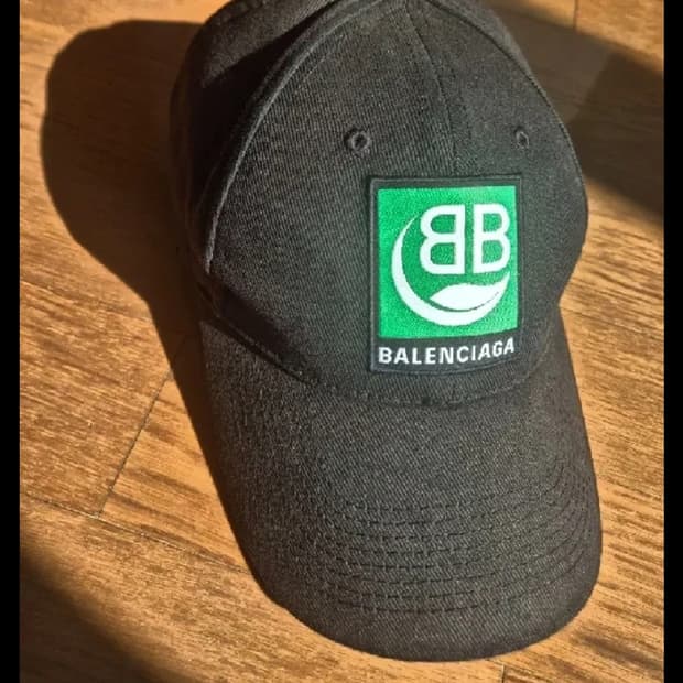 발렌시아가 bb그린볼캡
