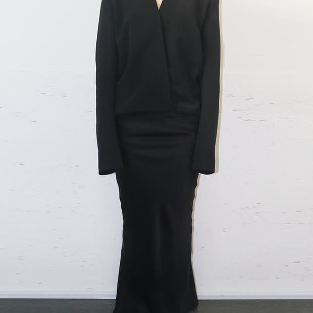 하이더 아커만 드레이프 맥시 원피스