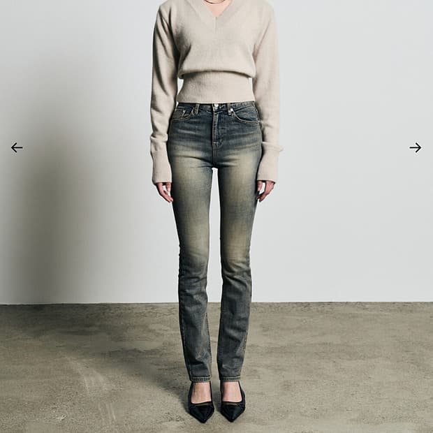 보헴서 스트레이트진 블루 M size