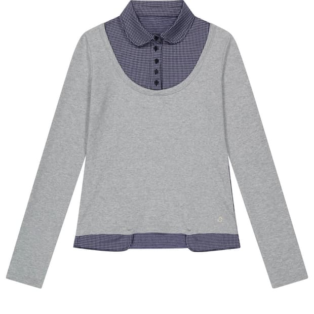 새상품 급전 코이세이오 리버시블 롱슬리브 멜란지 그레이