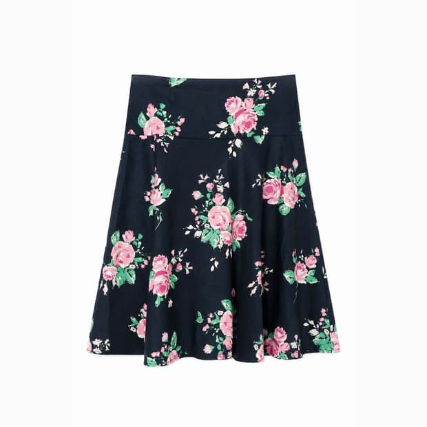 LAURA ASHLEY 로라 애슐리 코튼 플라워 스커트 (6440)