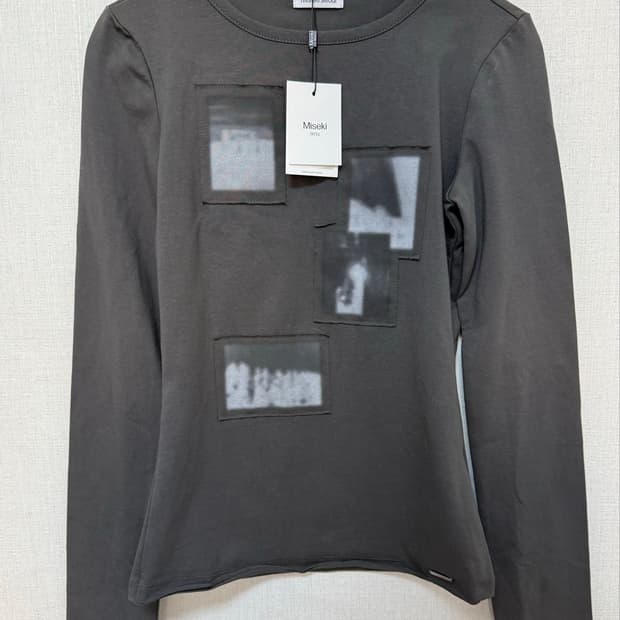 새상품) 미세키 서울 Exclusive long sleeve 차콜