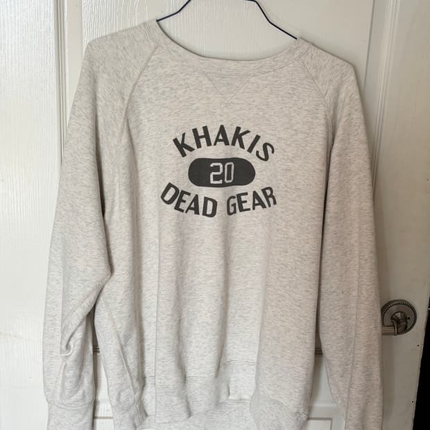 [XL] 카키스 데드기어 맨투맨 오트밀