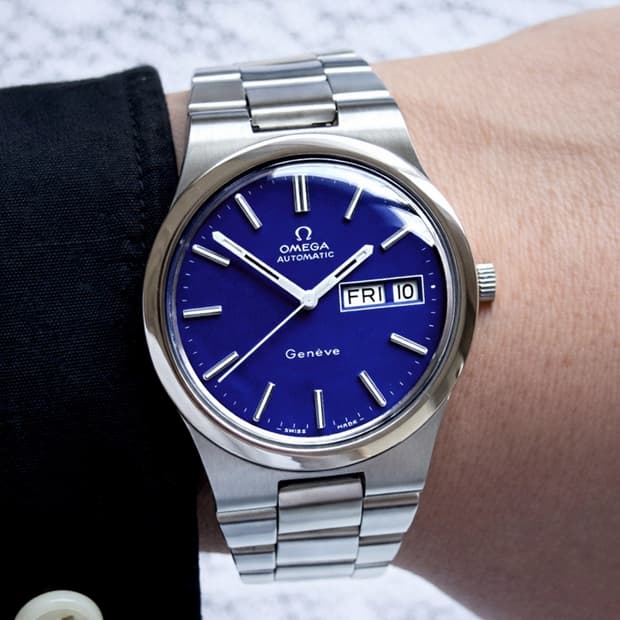 정품 오메가 제네브 청판 남자 자동시계 명기 1022