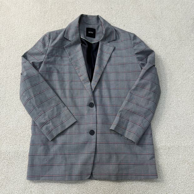 [82] 세컨플로어 여성 그레이 체크패턴 자켓 1230T1