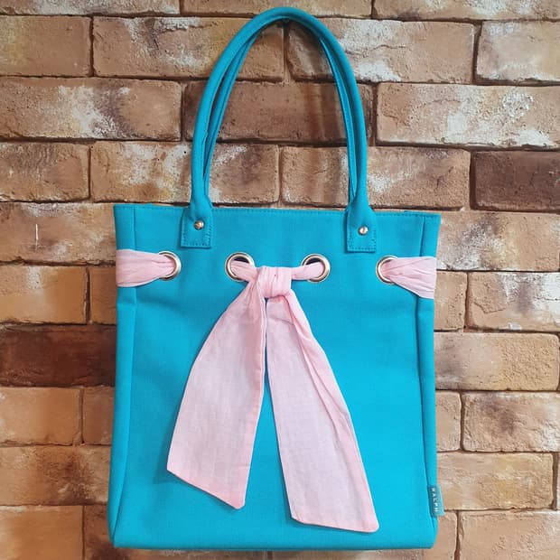 새상품)랄프로렌  리본 토트백