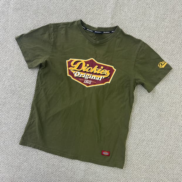 M 디키즈 사이드 로고 반팔 티셔츠 0416D