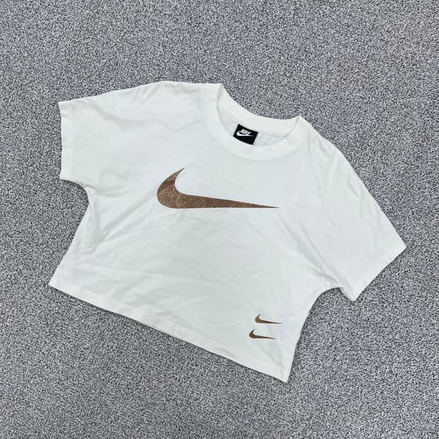 XL 나이키 여성 더블 스우시 반팔티 0410M