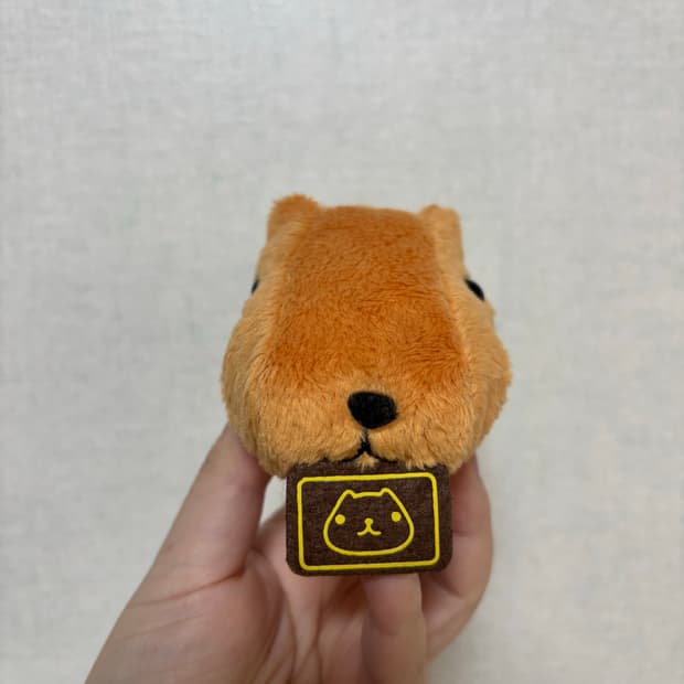 고전 빈티지 발렌타인 카피바라상 인형