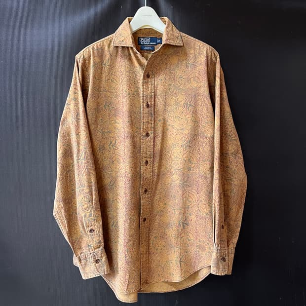 90s 폴로 랄프로렌 플로럴 메달리온 패턴 셔츠