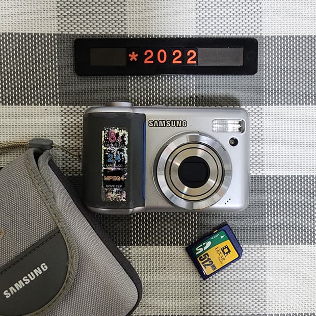 삼성캐녹스 S 800 디지털카메라 AA건전지 파우치포함