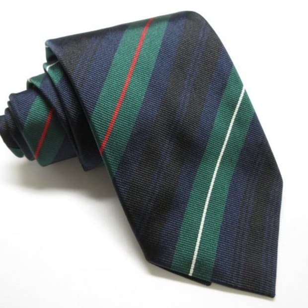 드레익스 실크 체크 넥타이