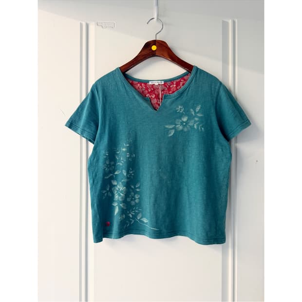 일본빈티지 하구미 에스닉 반팔티