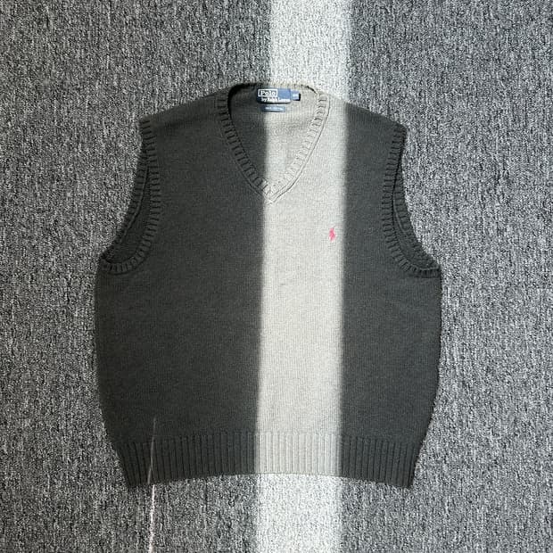 폴로 랄프로렌 차콜 니트 베스트