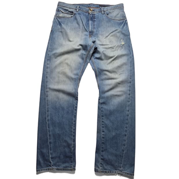 [36] 올드 볼컴 커브드 데님팬츠 USA