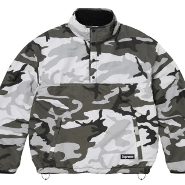 슈프림 폴라텍 셔링 리버시블 풀오버 블랙 - 25FW