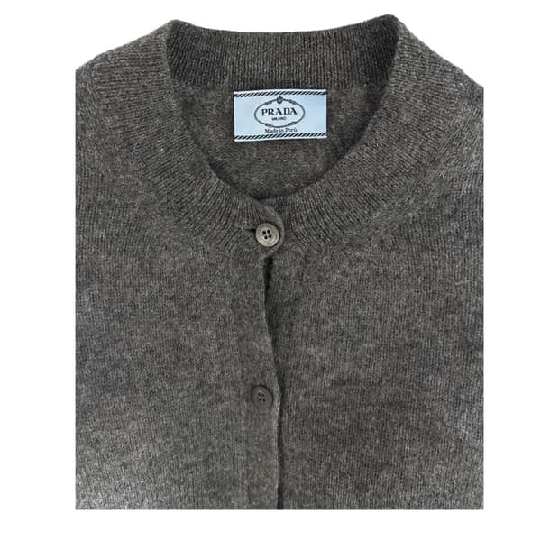 Prada mohair knit cardigan