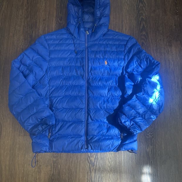 폴로 랄프 로렌 경량 후드 다운 패딩 자켓