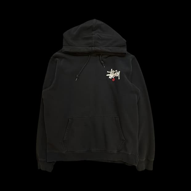 스투시 베이직 로고 풀오버 후디