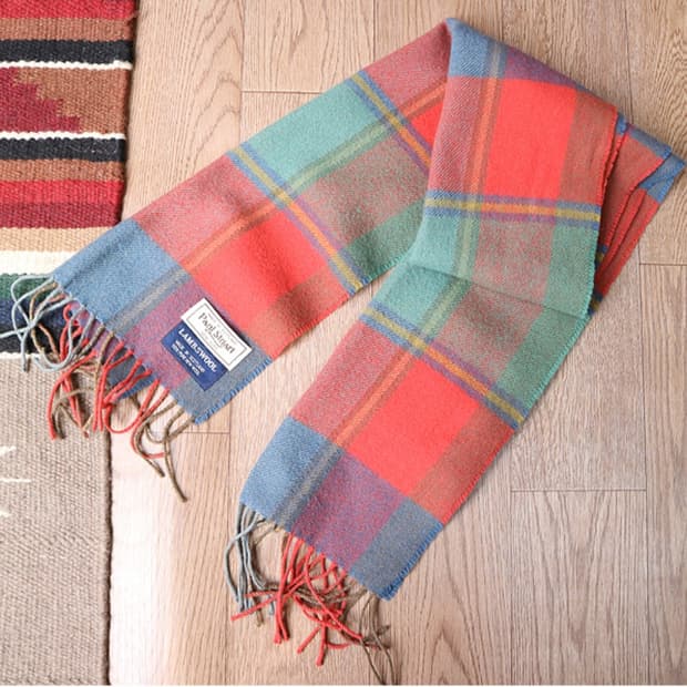 스코틀랜드 산 paul stuart 폴스튜어트 울100%
빈티지 머플러