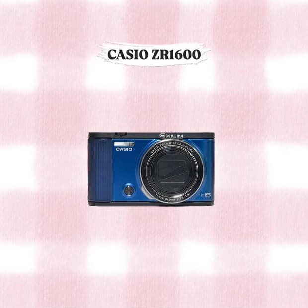카시오 엑슬림 ZR1600 딥블루 빈티지디카